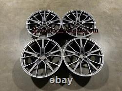 22 X4 RS6 Performance Style Alloy Wheels Gun Metal Machined Audi Q7 SQ7 5x112