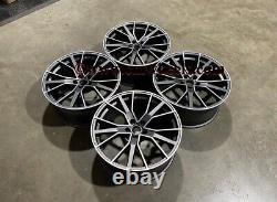 22 X4 RS6 Performance Style Alloy Wheels Gun Metal Machined Audi Q7 SQ7 5x112