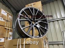 22 X4 RS6 Performance Style Alloy Wheels Gun Metal Machined Audi Q7 SQ7 5x112