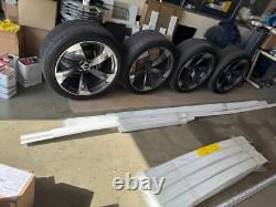 22 X 10.5j Audi Rotor Style Alloy Wheels C/w Continental Contisilent 285/40x22