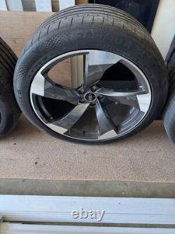 22 X 10.5j Audi Rotor Style Alloy Wheels C/w Continental Contisilent 285/40x22