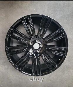 22 inch Range Rover Sport Style Alloy Wheels Gloss Black New x4