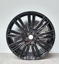 22 inch Range Rover Sport Style Alloy Wheels Gloss Black New x4