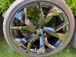 23 Audi RSQ8 Style Alloy Wheels 5x112 10Jx23 ET25 Black/Polished Q7 Q8