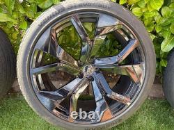 23 Audi RSQ8 Style Alloy Wheels 5x112 10Jx23 ET25 Black/Polished Q7 Q8