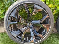23 Audi RSQ8 Style Alloy Wheels 5x112 10Jx23 ET25 Black/Polished Q7 Q8