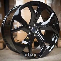 23 RSQ8 Style Alloy Wheels Gloss Black Audi Q8 2018-2024 set of 4