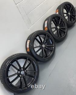 4X19 BRAND NEW VW Pretoria GTD/R/GTI STYLE ALLOY WHEELS GLOSS BLACK ++NEW TYRES