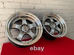 4X 18 5X100 5X112 Work Meister S1 style deep dish alloy wheels for Subaru VW