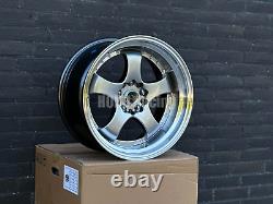 4X 18 5X114.3 Meister S1 style deep dish alloy wheels for Lexus Nissan Honda