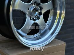 4X 18 5X114.3 Meister S1 style deep dish alloy wheels for Lexus Nissan Honda