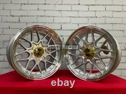 4X 18 5X120 HAXER HX025 RS style deep dish alloy wheels for BMW E36 E46 E90