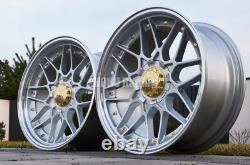 4X 18 5X120 HAXER HX025 RS style deep dish alloy wheels for BMW E36 E46 E90