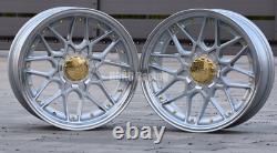 4X 18 5X120 HAXER HX025 RS style deep dish alloy wheels for BMW E36 E46 E90