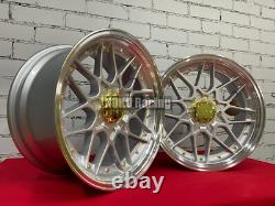 4X 18 5X120 HAXER HX025 RS style deep dish alloy wheels for BMW E36 E46 E90