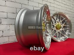 4X 18 5X120 HAXER HX025 RS style deep dish alloy wheels for BMW E36 E46 E90