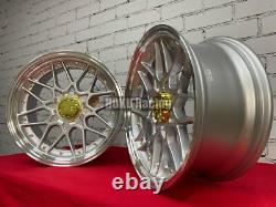 4X 18 5X120 HAXER HX025 RS style deep dish alloy wheels for BMW E36 E46 E90