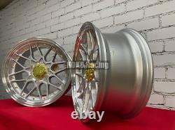 4X 18 5X120 HAXER HX025 RS style deep dish alloy wheels for BMW E36 E46 E90