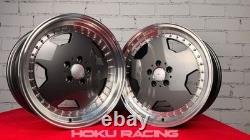 4X 18 AERO PERFORMA25 AMG style alloy wheels MONOBLOCK grey for Mercedes 5x112