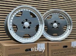 4X 18 AERO PERFORMA25 AMG style alloy wheels MONOBLOCK grey for Mercedes 5x112