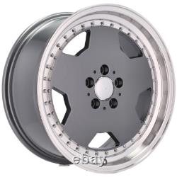 4X 18 AERO PERFORMA25 AMG style alloy wheels MONOBLOCK grey for Mercedes 5x112