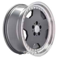 4X 18 AERO PERFORMA25 AMG style alloy wheels MONOBLOCK grey for Mercedes 5x112