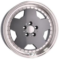 4X 18 AERO PERFORMA25 AMG style alloy wheels MONOBLOCK grey for Mercedes 5x112