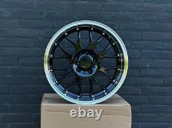4X 18 RS-GT Style 5X120 old school deep dish alloy wheels for BMW E36 E46 E90