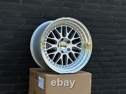 4X 19 LM style deep dish alloy wheels 9.5J + 11J for BMW E34 E38 E39 E60 E61