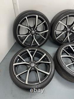 4X 19 VW GolfR Estoril Style alloy wheels. 5X112 With Dimond Cut