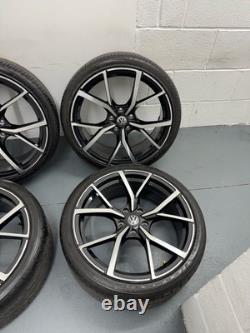4X 19 VW GolfR Estoril Style alloy wheels. 5X112 With Dimond Cut