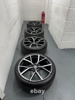 4X 19 VW GolfR Estoril Style alloy wheels. 5X112 With Dimond Cut