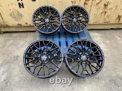 4 BMW 3 4 5 8 19 BLACK G80 M3 1000M Style Alloy Wheels G20 G22 G30 UK SELLER