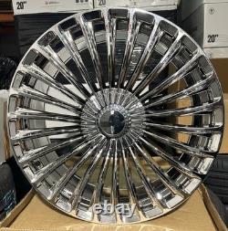 4 X 19 Maybach Ap Style Alloy Wheels To Fit Merc C Class E Class S Class Chrome