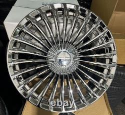 4 X 19 Maybach Ap Style Alloy Wheels To Fit Merc C Class E Class S Class Chrome
