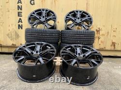 4 X 19 Rs5 Rs3 Rs6 Style Alloy Wheels + Tyres Fit Audi A5 And A7 Gloss Black