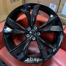 4 X 20 New Rs7 Style Alloy Wheels To Fit Audi A5 A7 A8 Black Et30