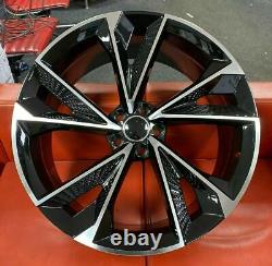 4 X 20 New Rs7 Style Alloy Wheels To Fit Audi A5 A7 A8 Black Pol