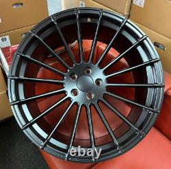 4 X 22 Hamann Style Alloy Wheels To Fit Bmw X5 X6 Black