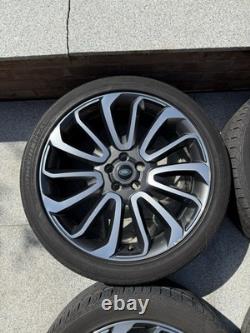 4 X GENUINE STYLE 7007 RANGE ROVER L405 L494 22 TURBINE ALLOY WHEELS And Tyres