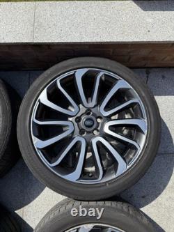 4 X GENUINE STYLE 7007 RANGE ROVER L405 L494 22 TURBINE ALLOY WHEELS And Tyres