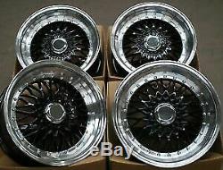 4 x 17 ALLOY WHEELS BBS RS STYLE TO FIT BMW MINI COOPER S VAUXHALL CORSA 4X100
