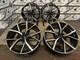 4 X 18 Estoril Rs3 Style Alloy Wheels Black Polished To Fit Audi A3 5x112