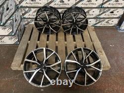 4 x 18 ESTORIL RS3 Style Alloy Wheels Black Polished to fit Audi A3 5x112