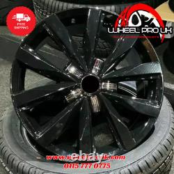 4 x 18 Springfield Style Alloy Wheels Gloss Black to fit VW Transporter (5x120)