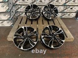 4 x 18 TTRS S5 STYLE ALLOY WHEELS AUDI BLACK EDITION S-LINE A3 S3 A4 S4 A6
