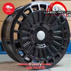 4 x 18 Transit M Sport Style Alloy Wheels Gloss Black to fit T Custom (5x160)