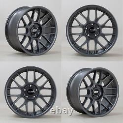 4 x 18 x 8.5 6P DTM 5x120 alloy wheels fit E36 E46 E92 E90 Gumetal