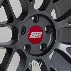 4 x 18 x 8.5 6P DTM 5x120 alloy wheels fit E36 E46 E92 E90 Gumetal