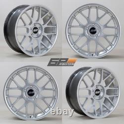 4 x 18 x 8.5 6P DTM 5x120 alloy wheels fit E36 E46 E92 E90 Hyper Silver